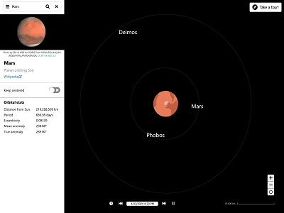 Screenshot of Spacecraft Map